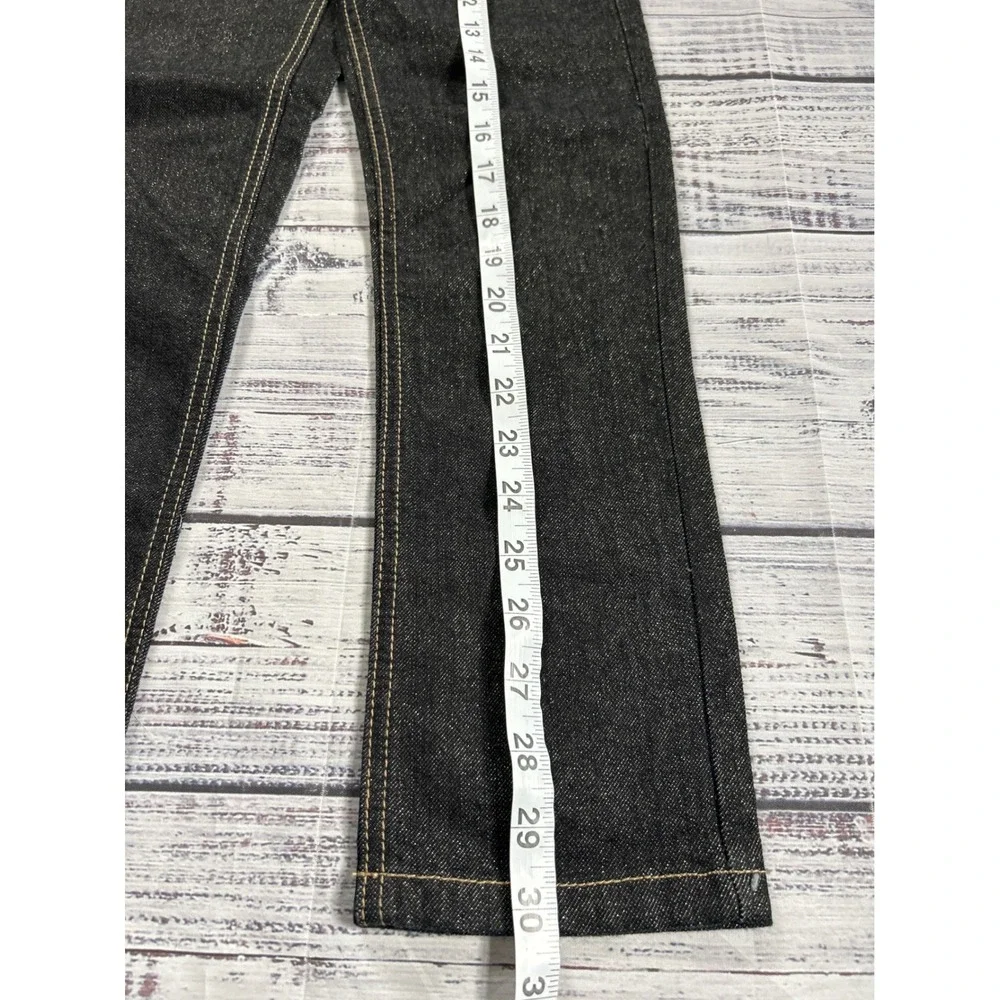 Baby Phat Jeans Girls 6X Shimmery Straight Dark Wash Y2K Streetwear Cat Logo NWT
